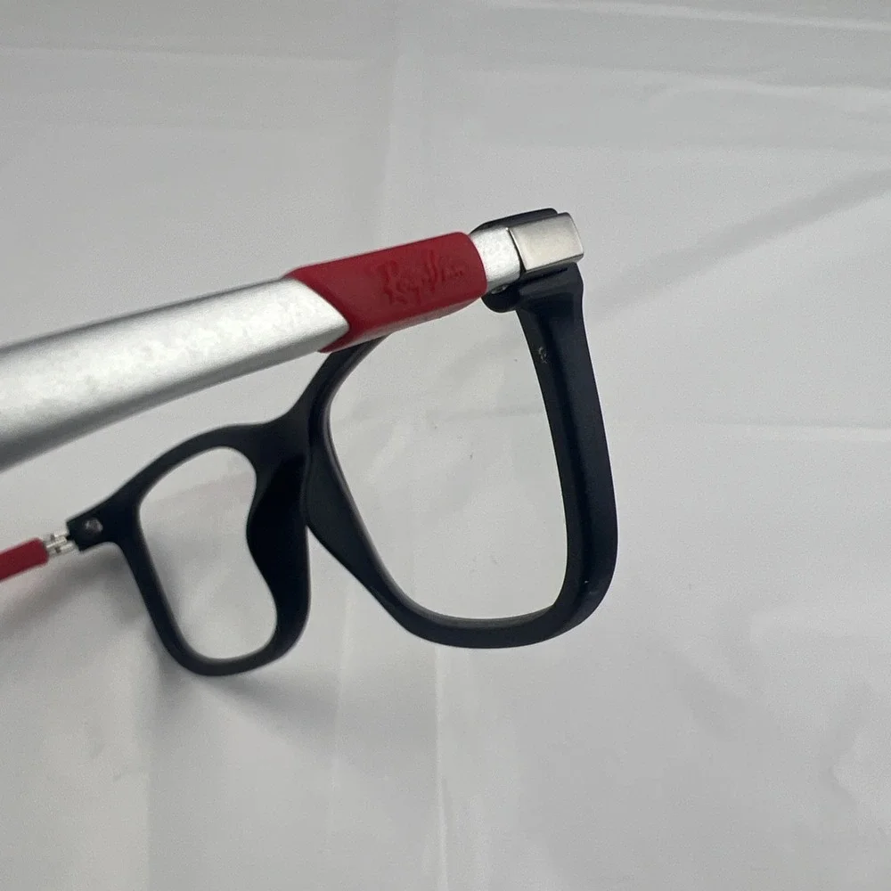 Ray-Ban RB 1549 3652 Kids Youth Eyeglasses FRAMES ONLY Black Red 48-16-125 #3